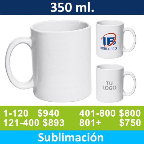 Mug Tazón ceramico Sublimación con Caja 99223
