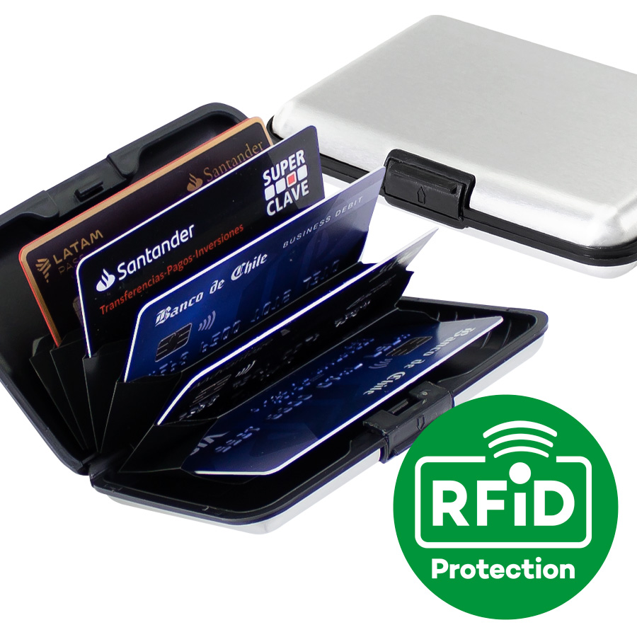 Porta-Tarjetas Anti-Clonación RFID