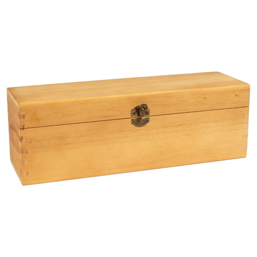 Caja de Madera Natural para Vino