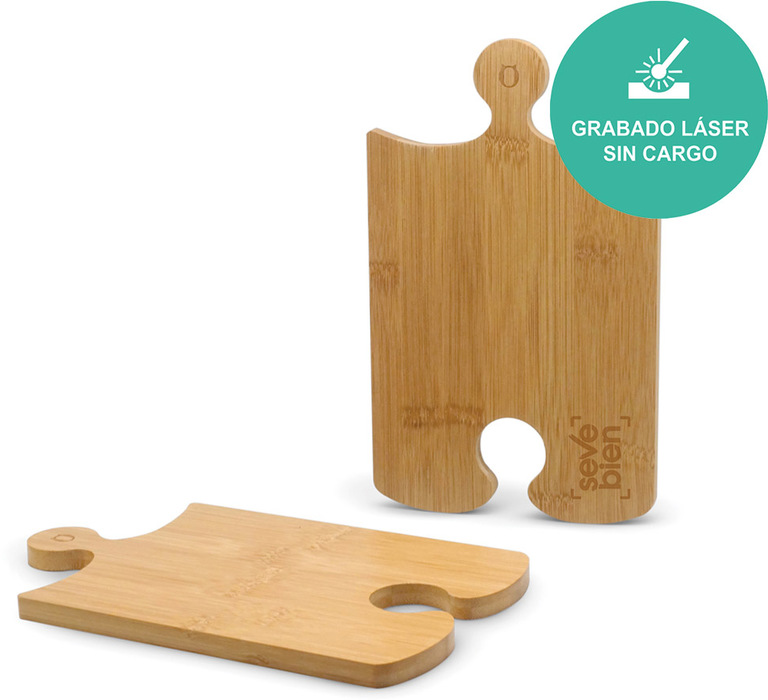 Set de tablas de bambú PUZZLE