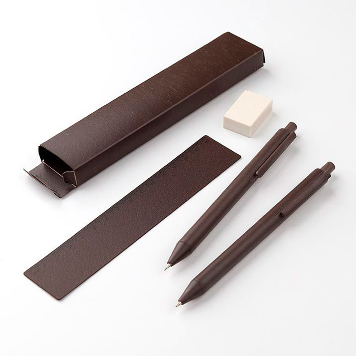 Set MINAS GERAIS: Bolígrafo, Regla, Goma de borrar y Caja