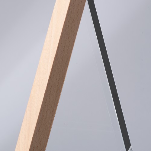 Trofeo Galvano de Madera y Cristal 