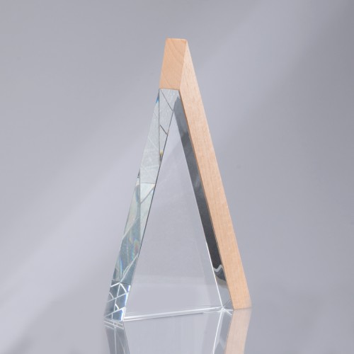 Trofeo Galvano de Madera y Cristal 