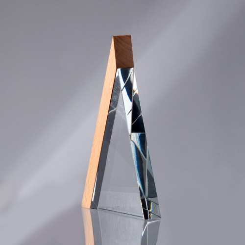 Trofeo Galvano de Madera y Cristal 